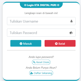 Register PGRI Sidoarjo - Persatuan Guru Republik Indonesia Cabang Kabupaten Sidoarjo